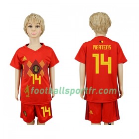 Tenue Belgique Mertens 14 Enfant Domicile Coupe du monde 2018 Maillot de Foot